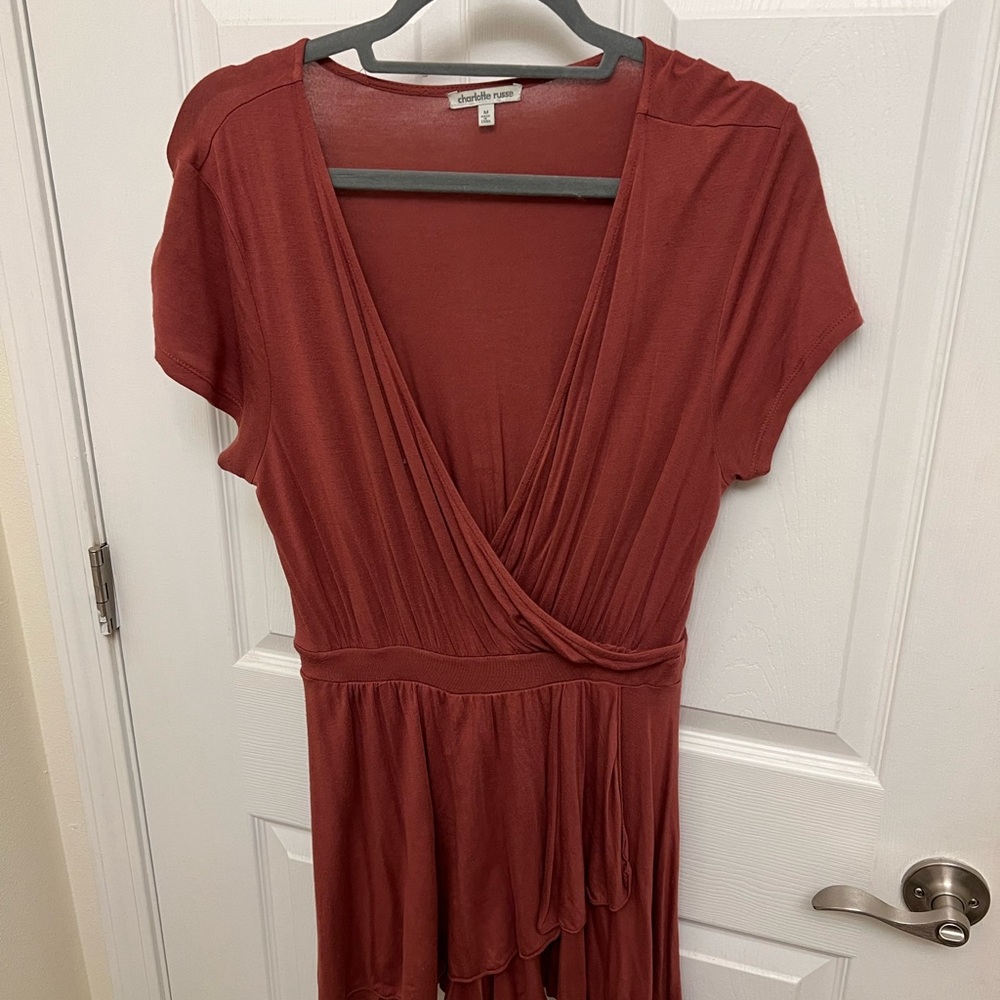 V-Neck Romper - Charlotte Russe